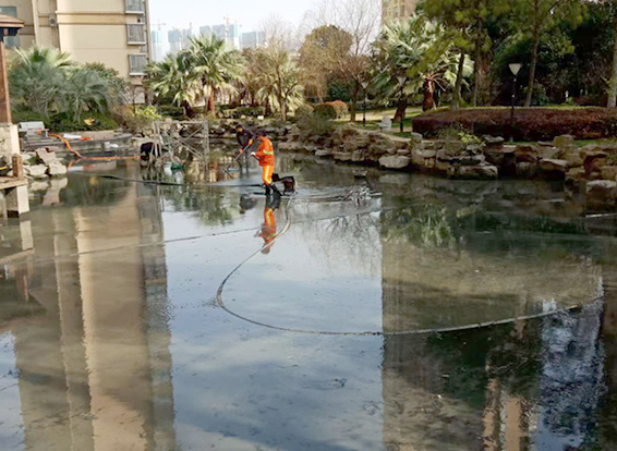 沙县景观池淤泥清理